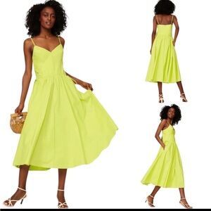 Jason Wu Bright Green Midi Dress